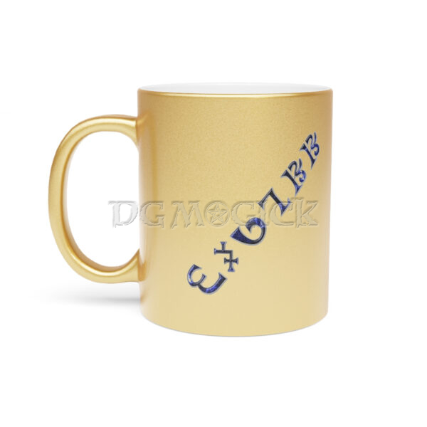 Gold Mug with "Magick" in Enochian